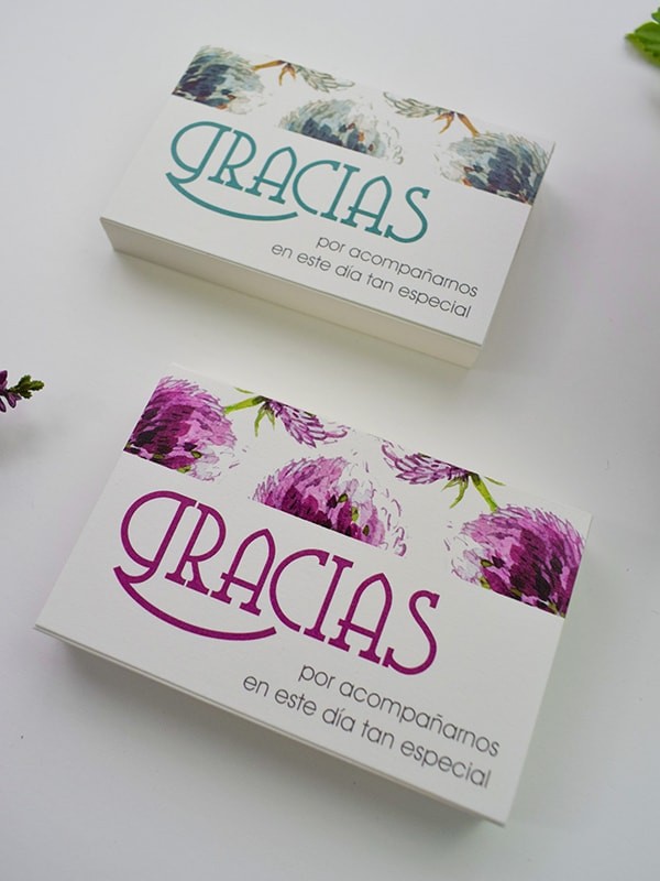 Tarjeta agradecimiento dandelion