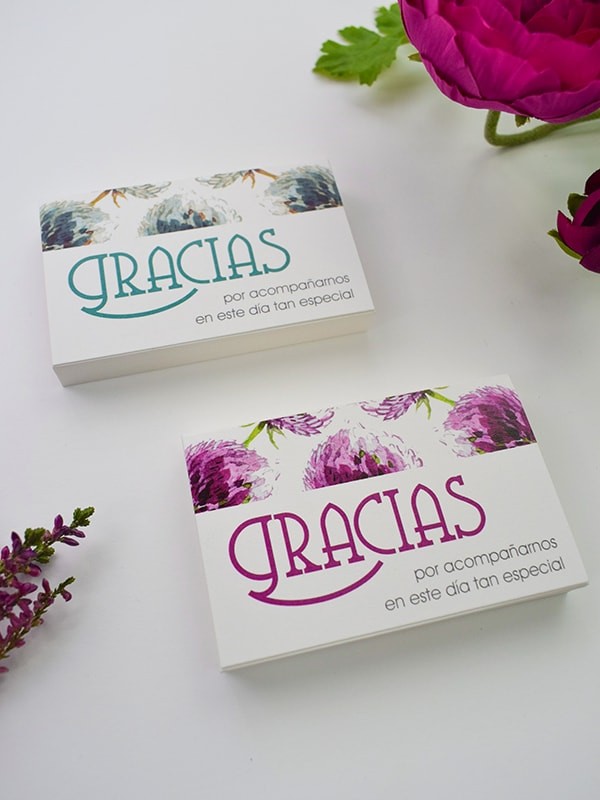 Tarjeta agradecimiento dandelion