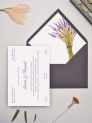 Invitación tarjetón lavanda
