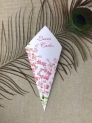 Conos de boda acuarela alhelí
