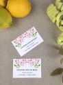 Tarjeta lista de boda acuarela alhelí