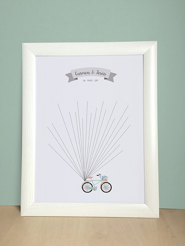 Lámina huellas bicicleta