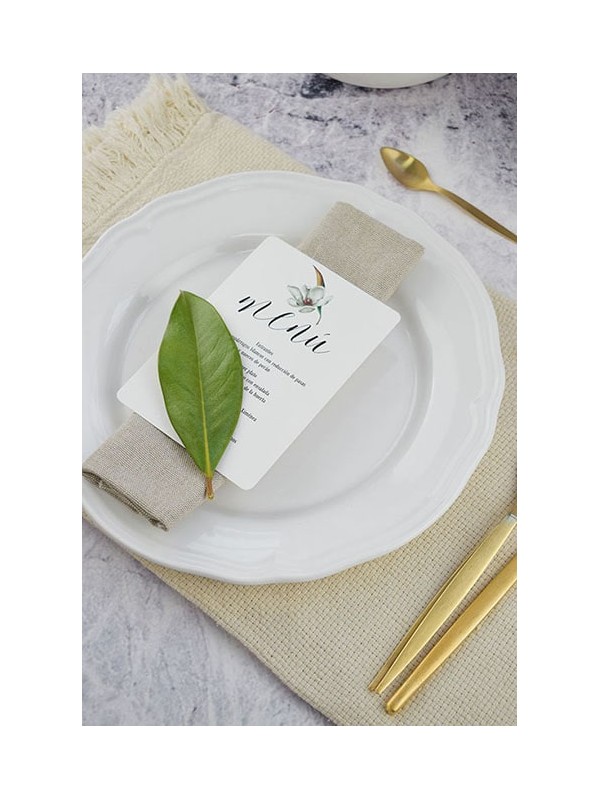 Menú boda magnolia