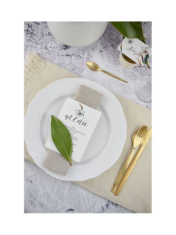 Menú boda magnolia