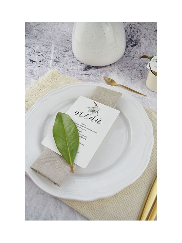 Menú boda magnolia