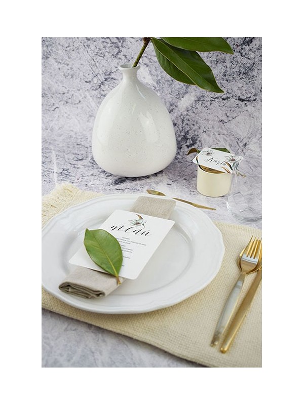 Menú boda magnolia