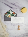 Invitación americana naranjas