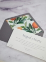 Invitación americana naranjas