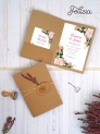 Carpeta kraft rosas