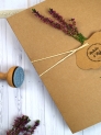 Carpeta kraft rosas