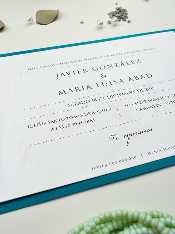 Invitación carpeta love