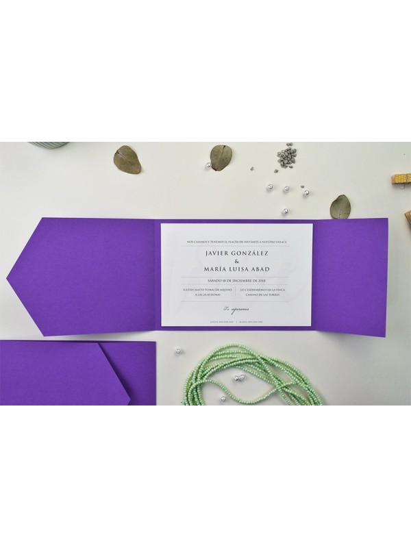 Invitación carpeta love