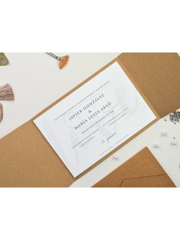 Invitación carpeta love