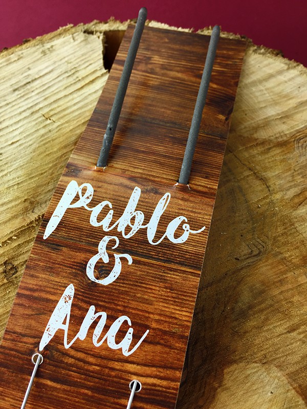 Soporte para bengalas madera