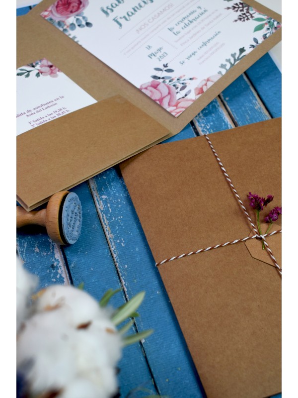 Carpeta kraft romantic