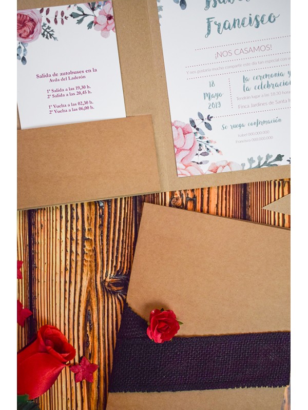 Carpeta kraft romantic