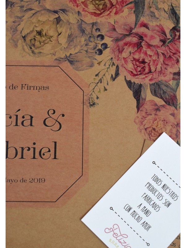 Libro firmas peonias