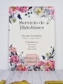 Carteles boda peonías