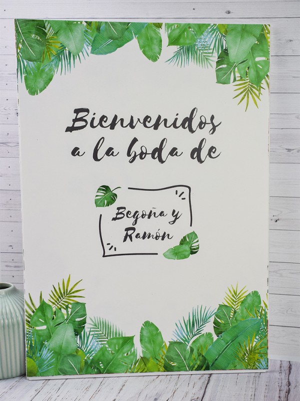 Carteles boda indico