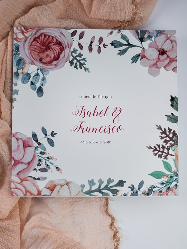 Libro firmas romantic