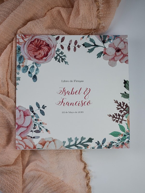 Libro firmas romantic