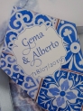 Conos de boda azulejo