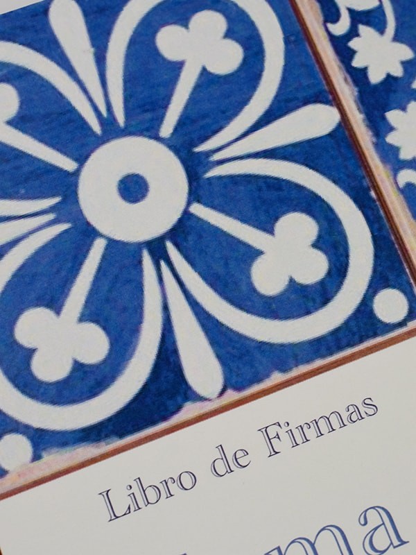 Libro firmas azulejo