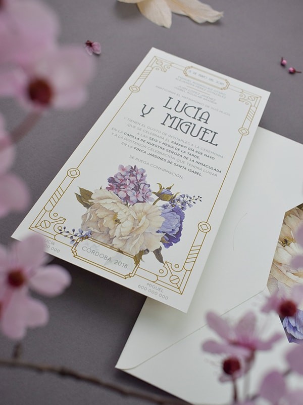 Invitación americana antique
