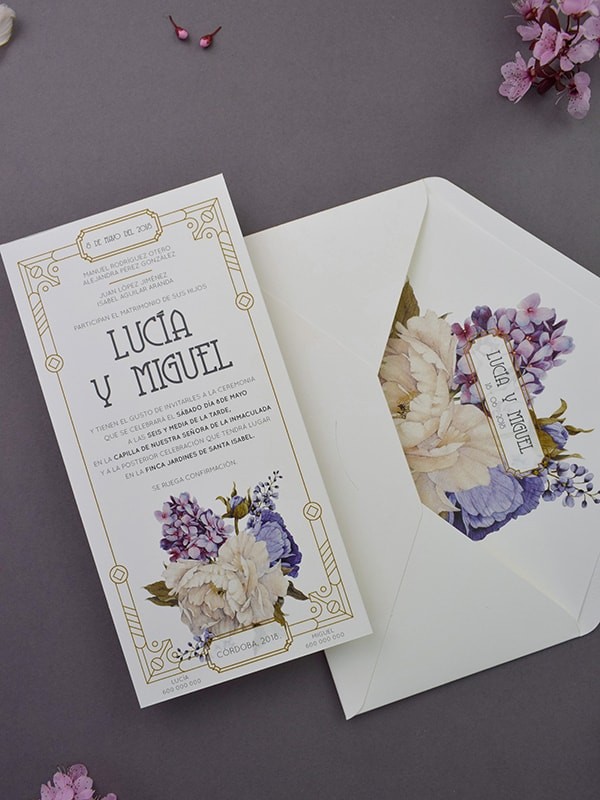 Invitación americana antique