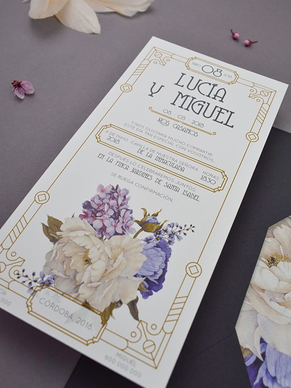 Invitación americana antique