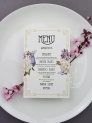 Menú boda antique