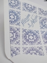 Conos de boda azulejo francés