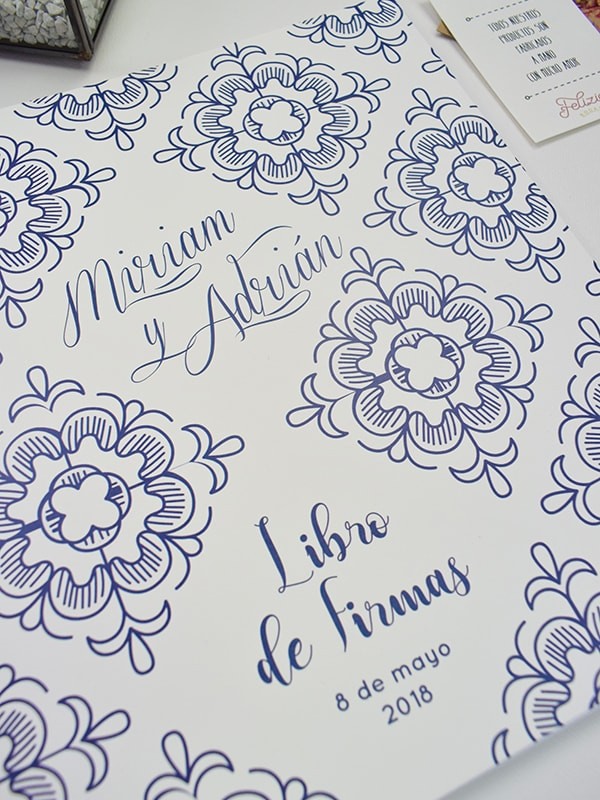 Libro firmas azulejo francés