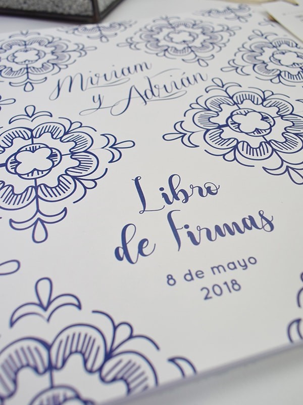 Libro firmas azulejo francés