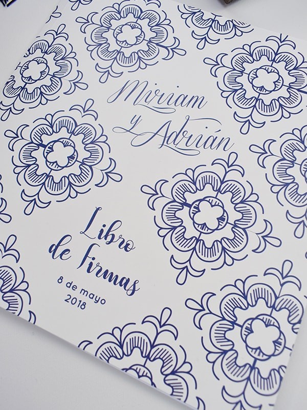 Libro firmas azulejo francés