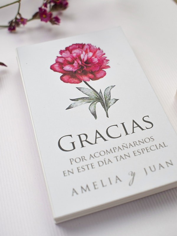 Tarjeta agradecimiento botanic