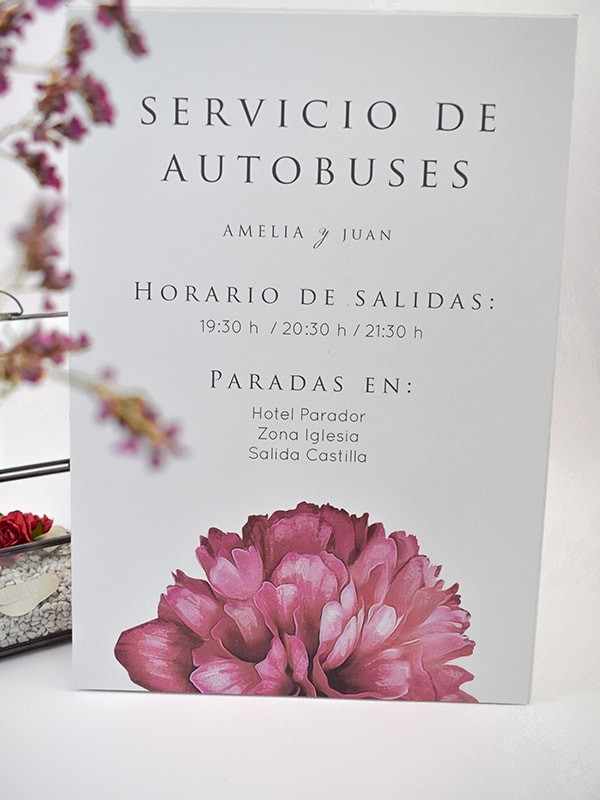 Carteles boda botanic