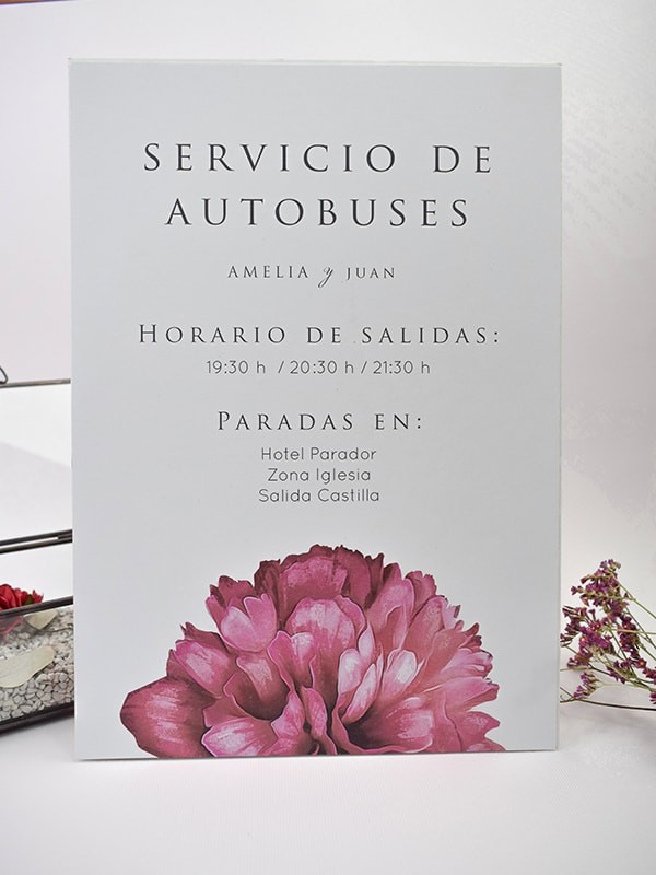 Carteles boda botanic