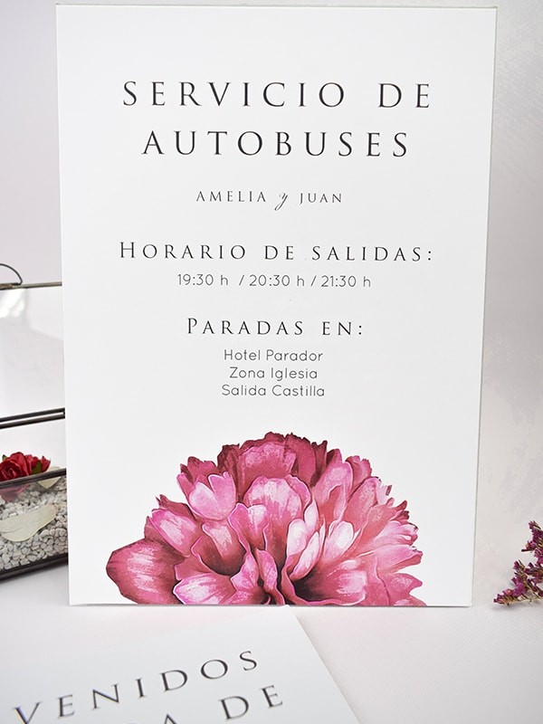 Carteles boda botanic