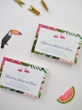 Tarjeta lista de boda flamencos
