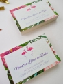 Tarjeta lista de boda flamencos