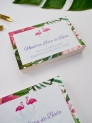 Tarjeta lista de boda flamencos