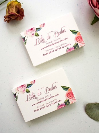 Tarjeta lista de boda rosa... 2