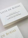 Tarjeta lista de boda love