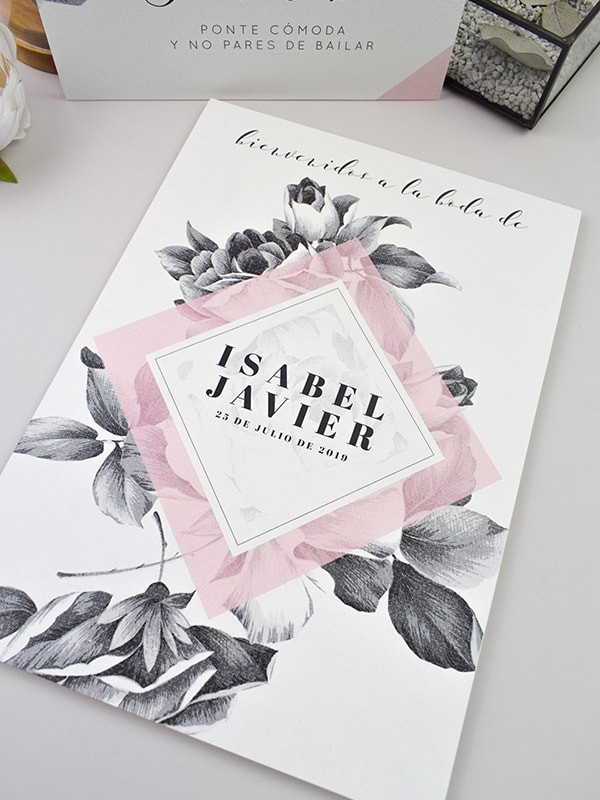 Carteles boda minimalist