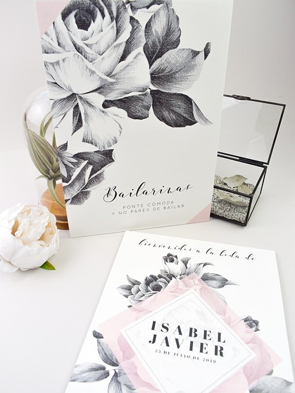 Carteles boda minimalist