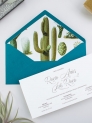 Invitación americana cactus botanic