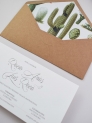 Invitación americana cactus botanic