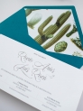 Invitación americana cactus botanic