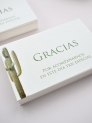 Tarjeta agradecimiento cactus botanic
